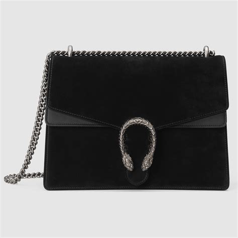 gucci dionysus bag black suede|borsa dionysus gucci.